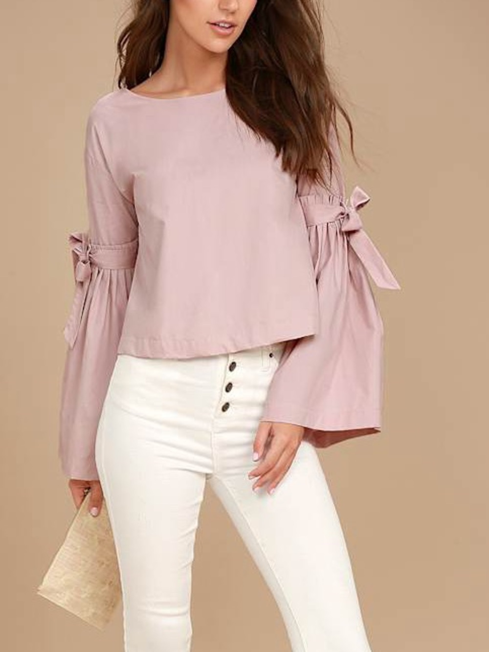 Free People So Obviously Yours Top in a soft blush